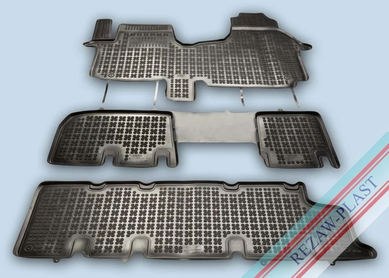 Alfombrillas Goma Negra Renault Trafic Iii Desde 2014 -Delante, Con Refuerzo En Lado Conductor 1-Pieza
