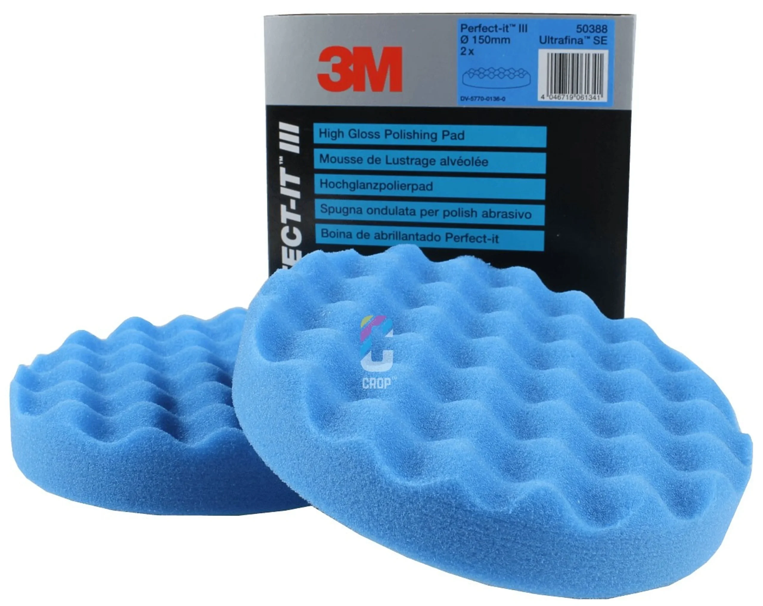 3M 50388 Perfect-It III Ultrafina Disco Pulidor Aplanado 150mm - Azul - 2 piezas