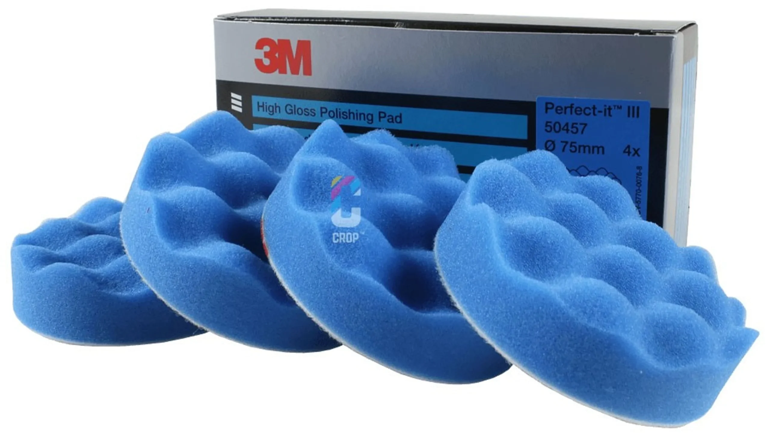 3M 50457 Perfect-It III Ultrafina Disco de Pulir Abrasivo 75mm - Azul - 4 piezas