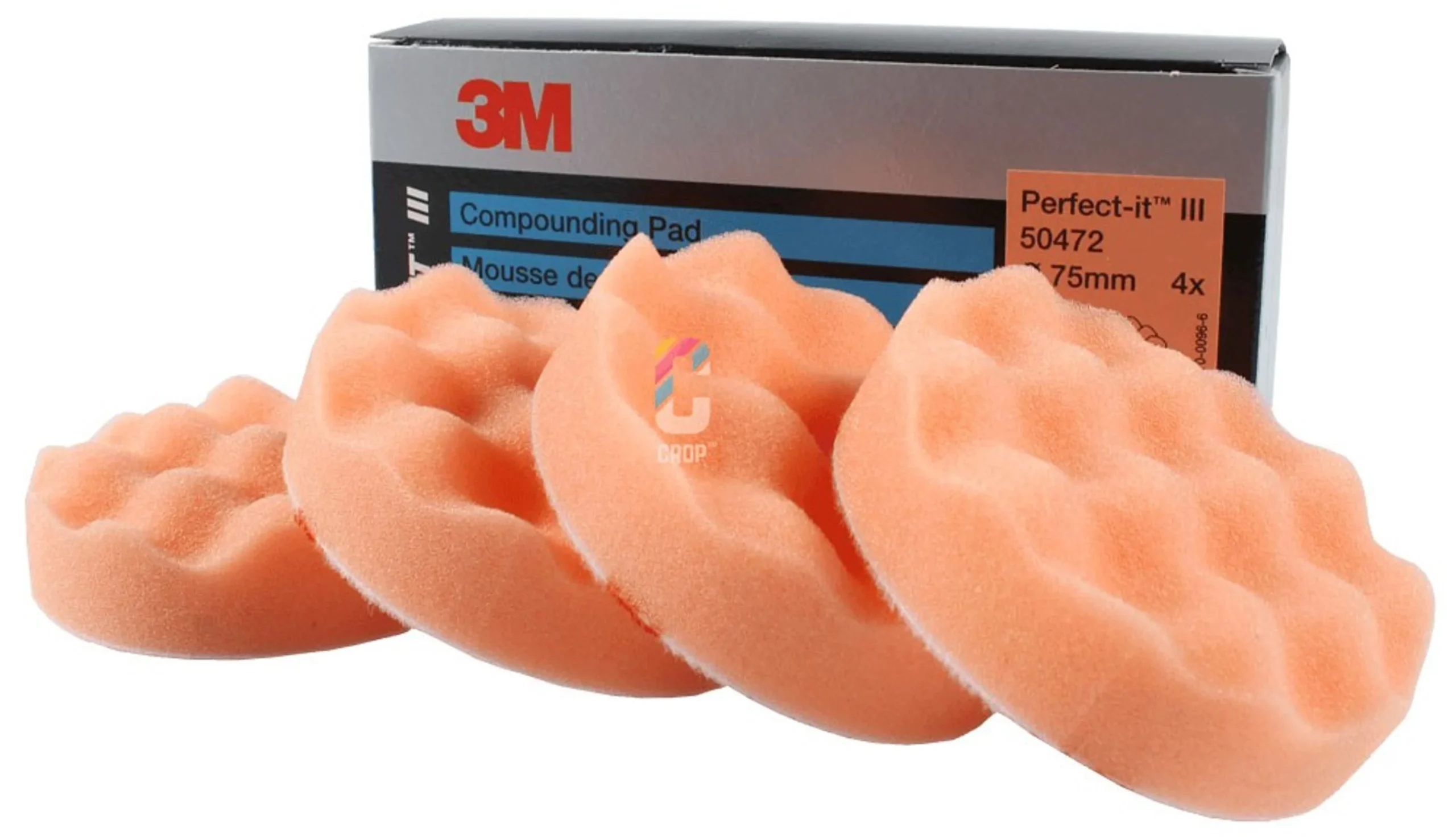 3M 50472 Perfect-It III Disco de pulir 75mm - Naranja Duro - 4 piezas