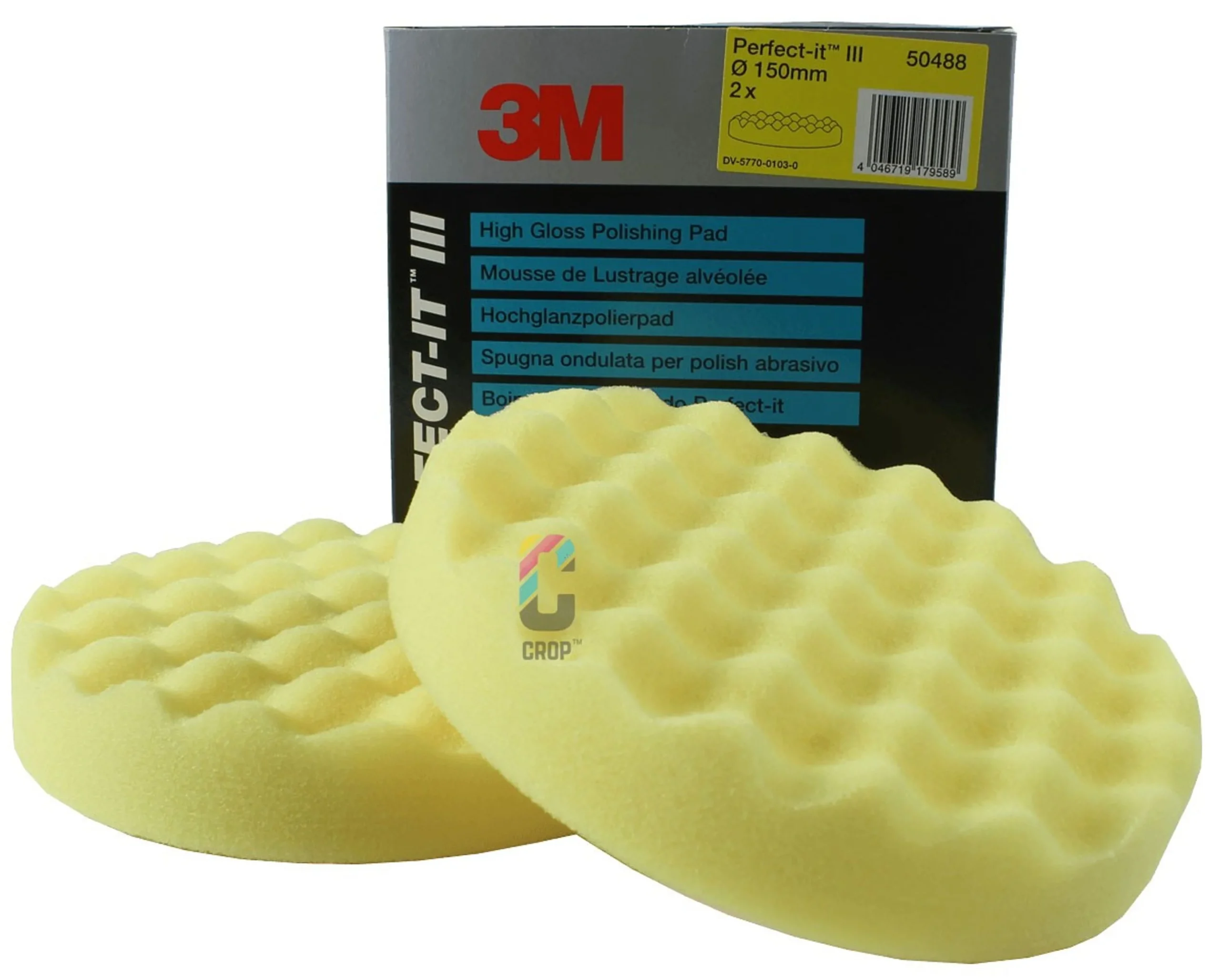 3M 50488 Perfect-It III Disco pulidor alto brillo 150mm - Amarillo - 2 piezas