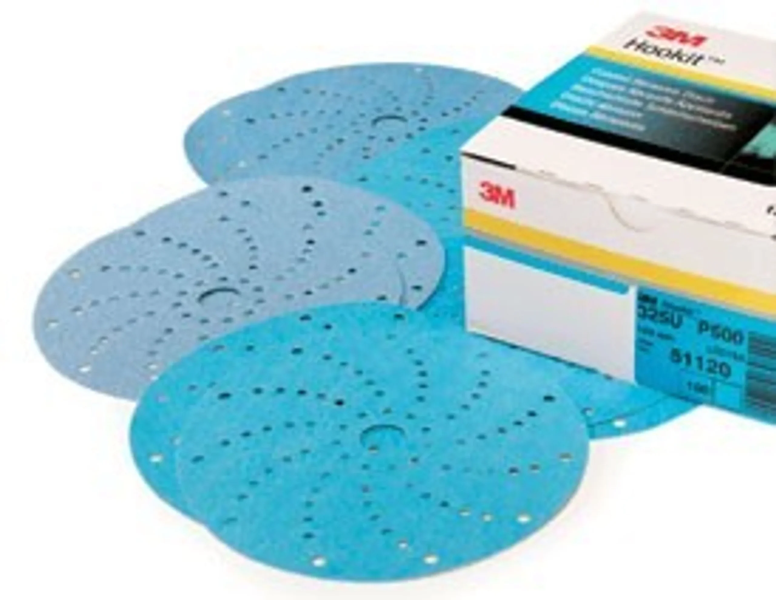3M Hookit Blue Discos de lija 150mm Multiagujero - 100 piezas