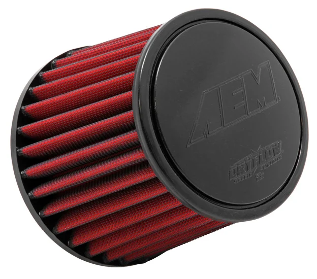 AEM Filtro de aire universal; 2.25" X 5" DRYFLOW