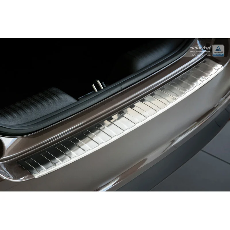 Protector paragolpes trasero acero inox Fiat Tipo Sedan 2016- 'Ribs'