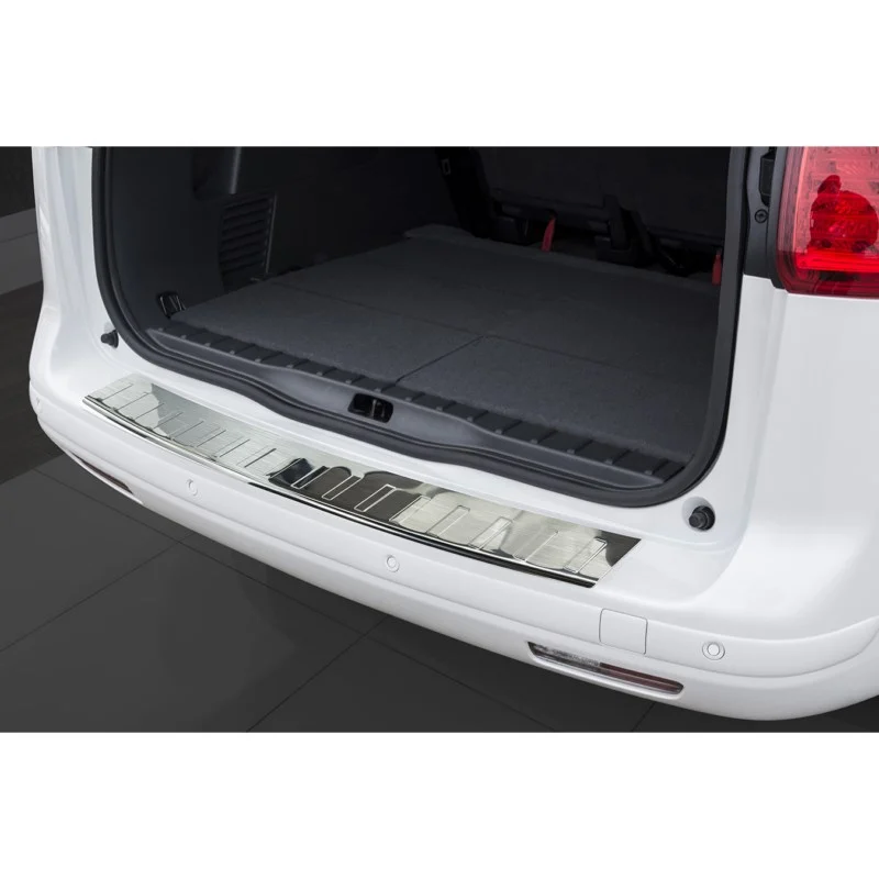 Protector paragolpes trasero acero inox Peugeot 5008 2009- 'Ribs'