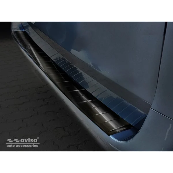 Protector negro acero paragolpes trasero Mercedes Vito / V-Class 2014-'Ribs' (Long version)