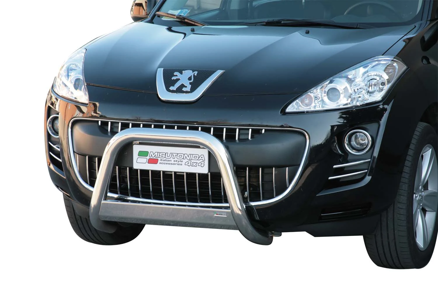 Defensa Delantera Acero Inox Peugeot 4007 08> Diametro 63 Homologada
