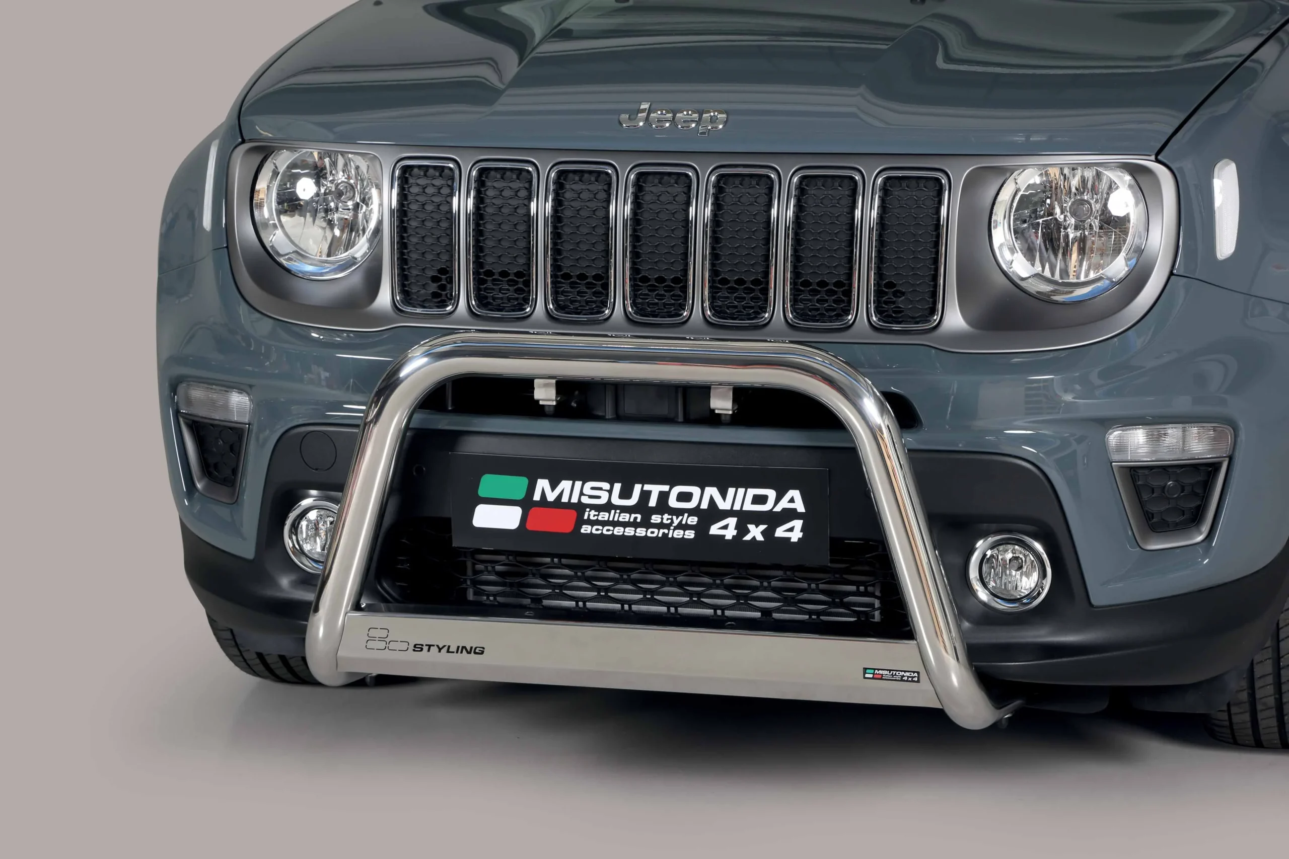 Defensa Delantera Inox Jeep Renegade 2018> ø 63 Homologada - Ec Bar