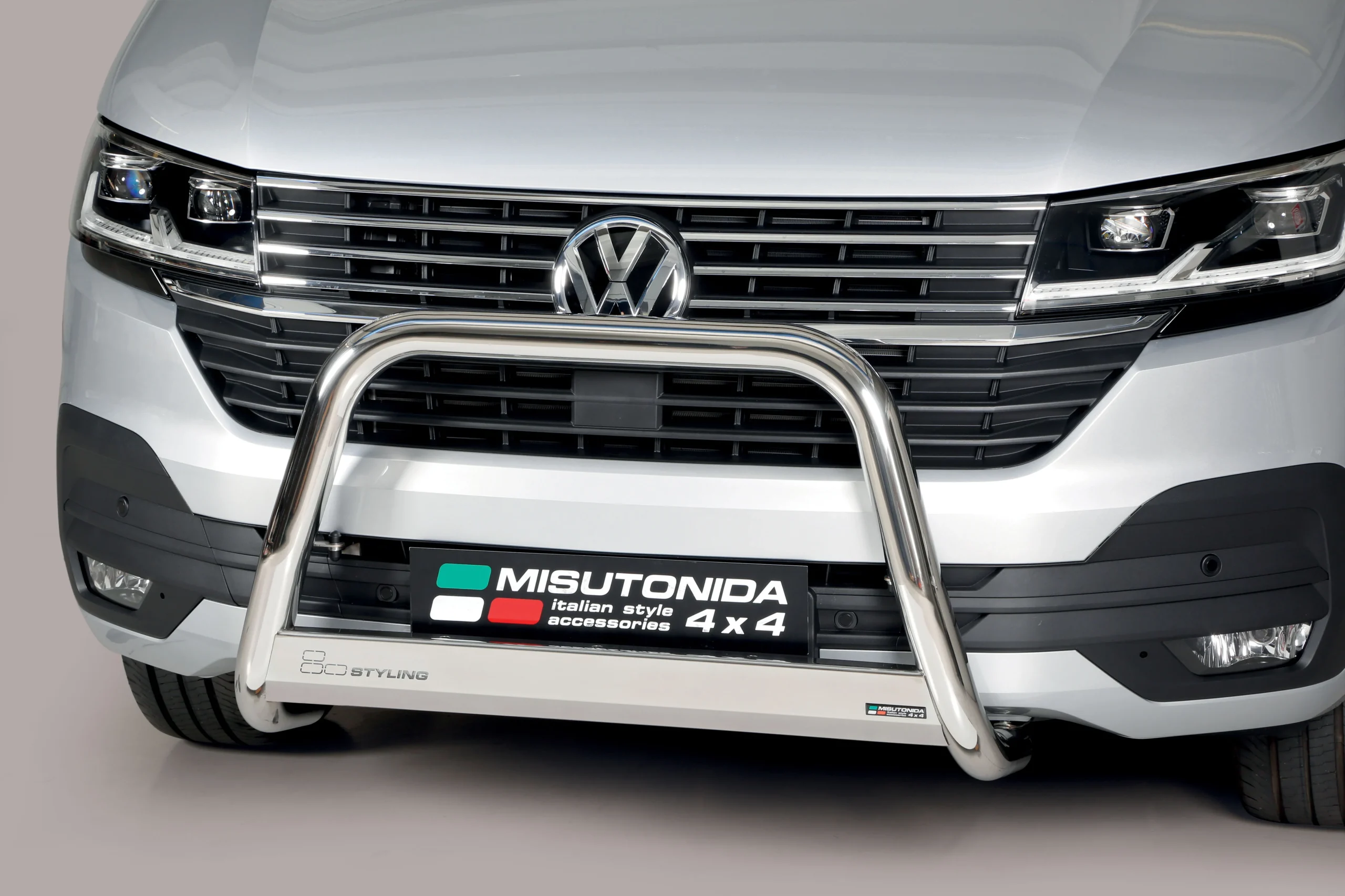 Defensa Delantera Inox Volkswagen T6.1 2019 > ø 63 Homologada - Ec Bar