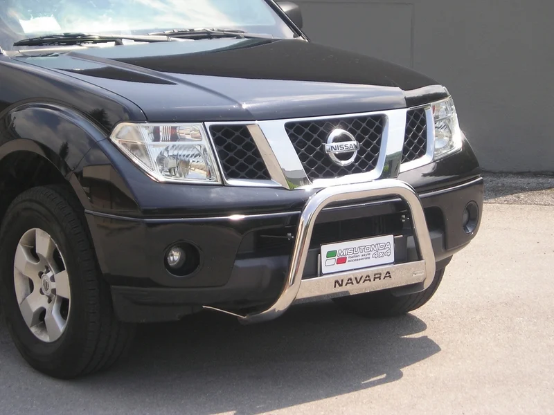 Defensa Delantera Acero Inox Nissan Navara 05-10 Diametro 63 Homologada