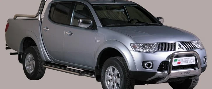 Defensa Delantera Acero Inox Mitsubishi L200 D.C./Club Cab 10> Diametro 63 Homologada