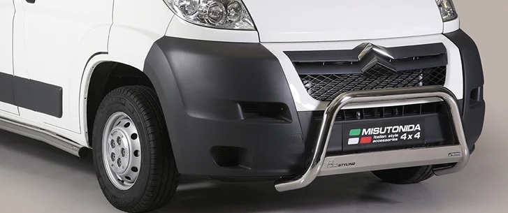 Defensa Delantera Acero Inox Homologacion Ec Citroën Jumper 06> Medium Bar Acero Inox Diametro 63