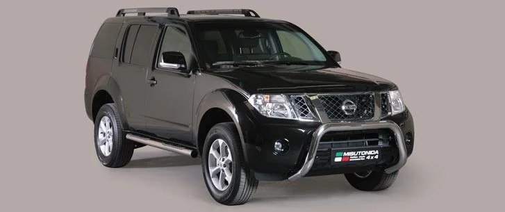 Defensa Delantera Acero Inox Nissan Pathfinder 11> Diametro 76 Homologada