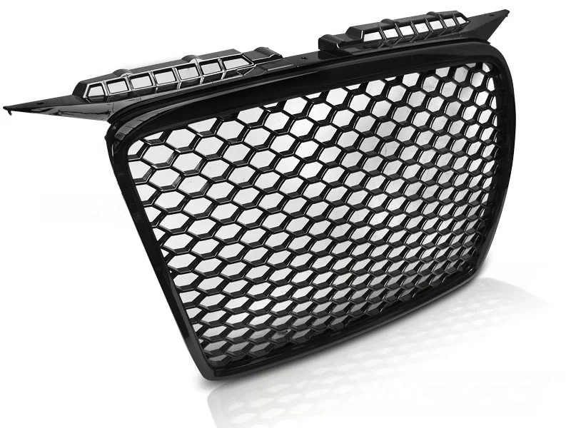 Parrilla Delantera Audi A3 05-08 Rs Look Negro Brillante.