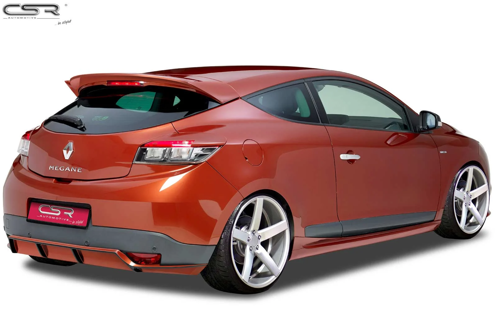 Añadido trasero Renault Megane 2009-2012 Coupé, No RS Fiberflex