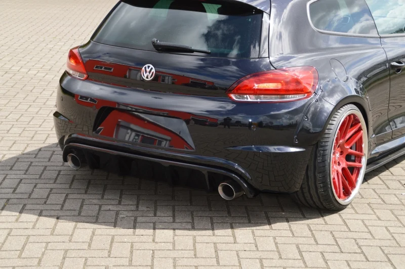 Difusor Trasero, De Fácil Intercambio Con La Pieza Original En Abs Vw Scirocco R, Typ 13 Año : 2009-2014 Difusor Trasero, De
