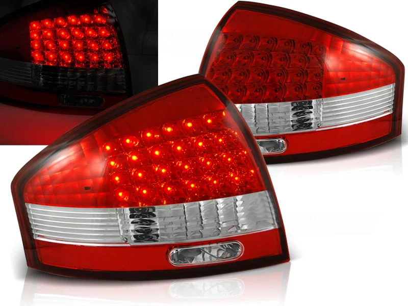 Pilotos Traseros Led Audi A6 97-04 Rojo/Blanco Led