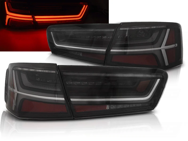 Pilotos Traseros Led Audi A6 C7 11-14 Limousine Ahumado Led Bar Intermitentes Dinamicos