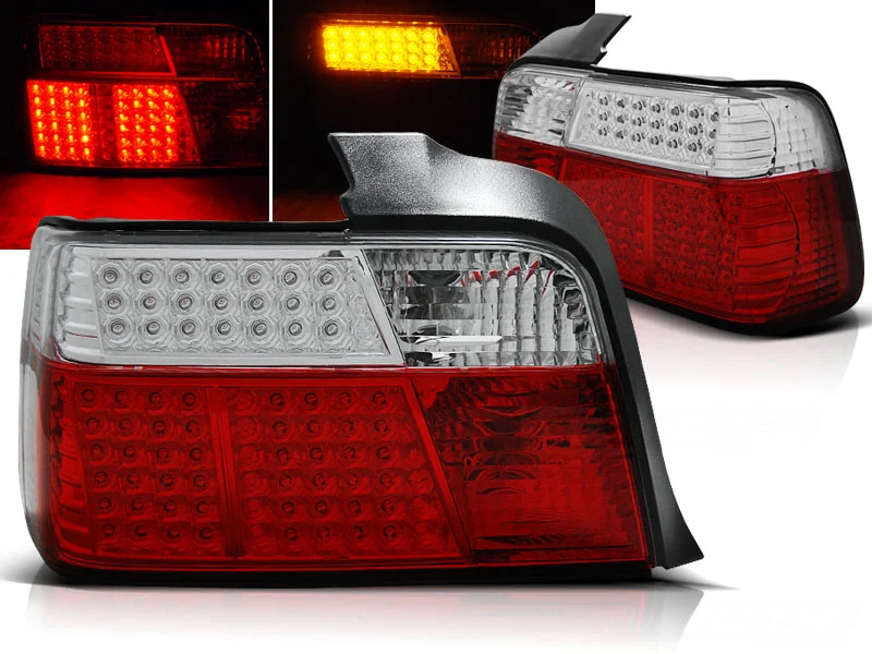 Pilotos Traseros Led Bmw E36 12.90-08.99 Sedan Rojo/Blanco Led