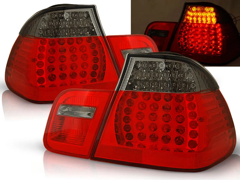 Pilotos Traseros Led Bmw E46 05.98-08.01 Sedan Rojo Ahumado Led