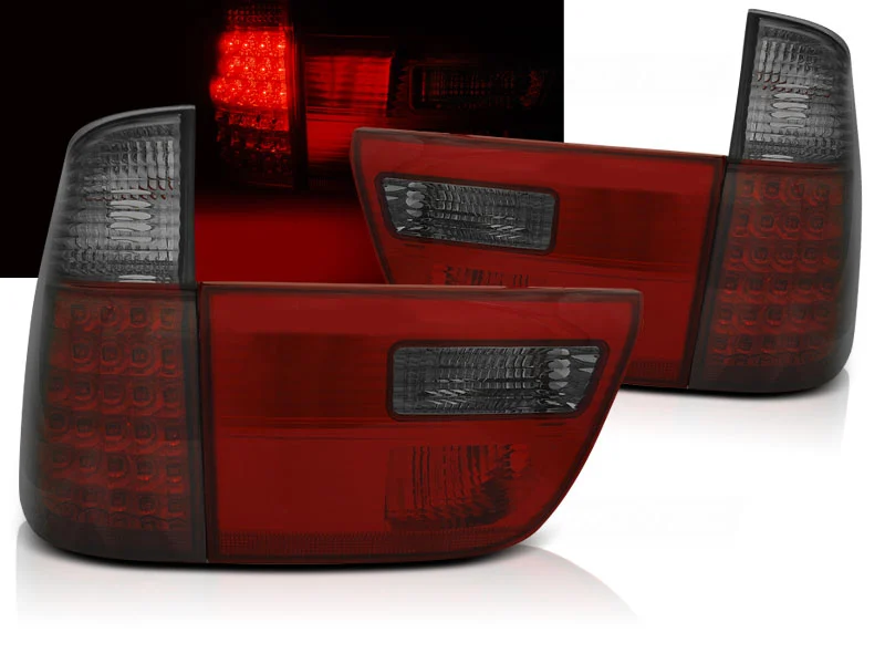 Pilotos Traseros Led Bmw X5 E53 09.99-06 Rojo Ahumado Led