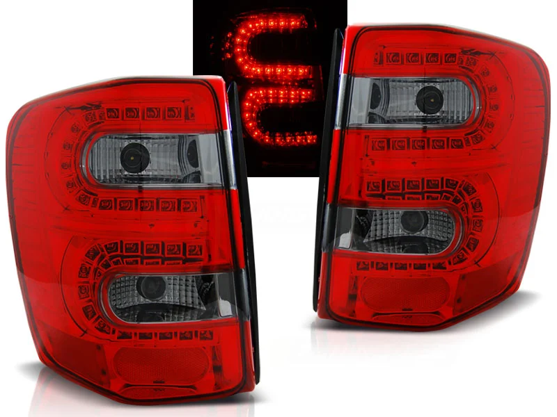 Pilotos Traseros Led Chrysler Jeep Grand Cherokee 99-05.05 Rojo Ahumado Led