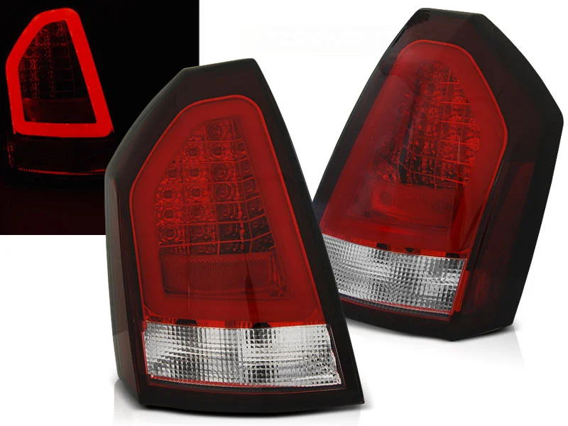 Pilotos Led Chrysler 300c 05-08 Rojo Blanco Led Bar