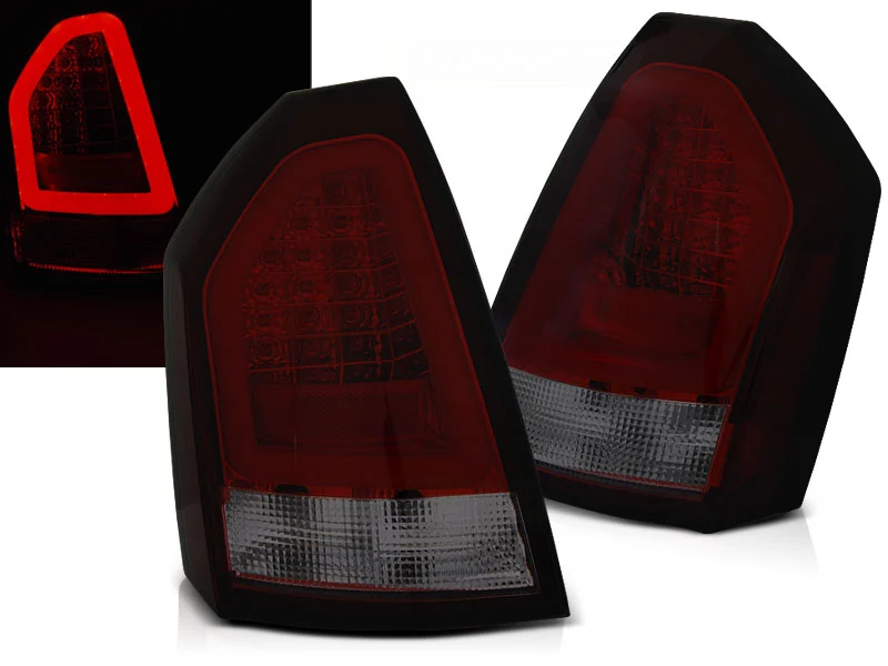 Pilotos Led Chrysler 300c 05-08 Rojo Ahumados Led Bar