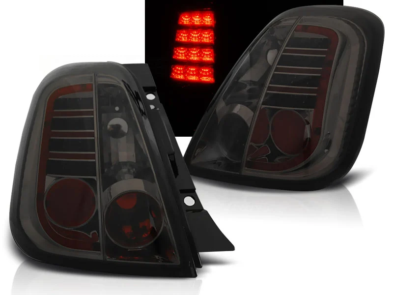 Pilotos Traseros Led Fiat 500 07- Ahumado Led