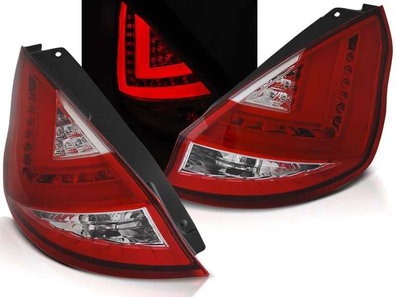 Pilotos Traseros Led Ford Fiesta Mk7 12-15 Hb Rojo/Blanco Led Bar