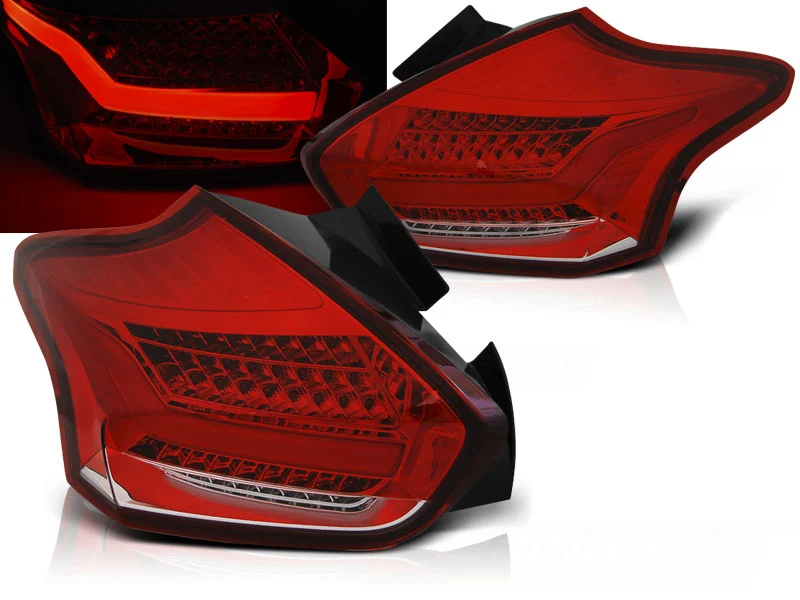 Pilotos Traseros Led Ford Focus 3 15- Hatchback Rojo Blanco Intermitentes Dinamicos Led
