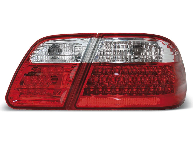 Pilotos Traseros Led Mercedes W210 95-03.02 Rojo/Blanco Led