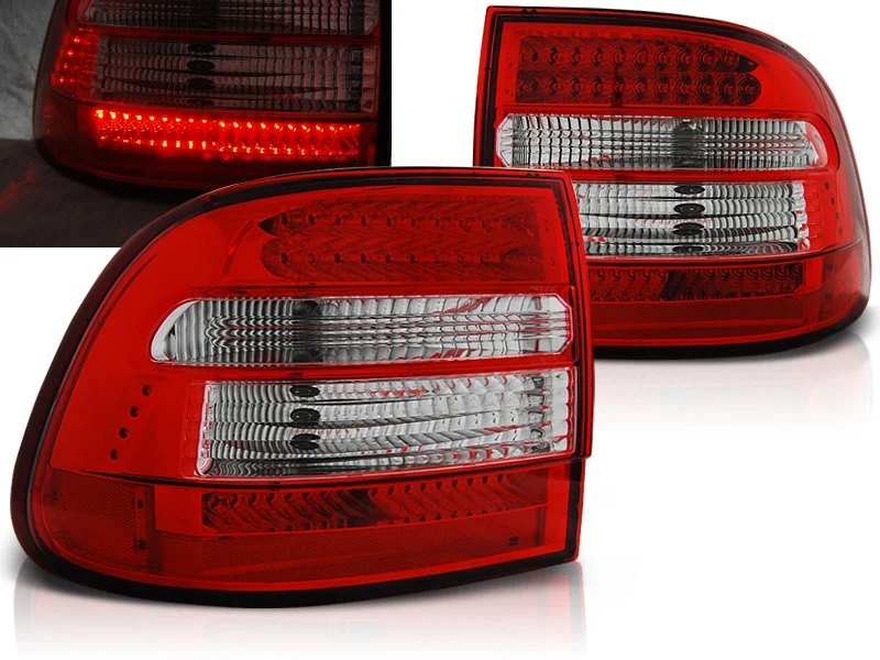 Pilotos Traseros Led Porsche Cayenne 02-06 Rojo/Blanco Led