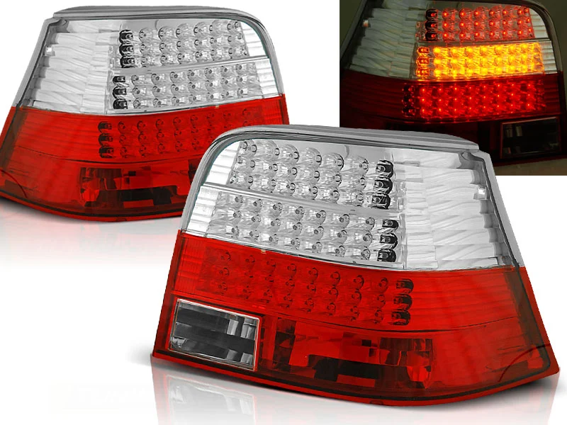 Pilotos Traseros Led Vw Golf 4 09.97-09.03 Rojo/Blanco Led
