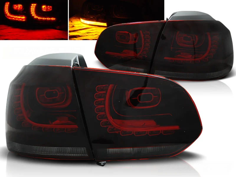 Pilotos Traseros Led Vw Golf 6 10.08-12 Rojo Ahumado Led