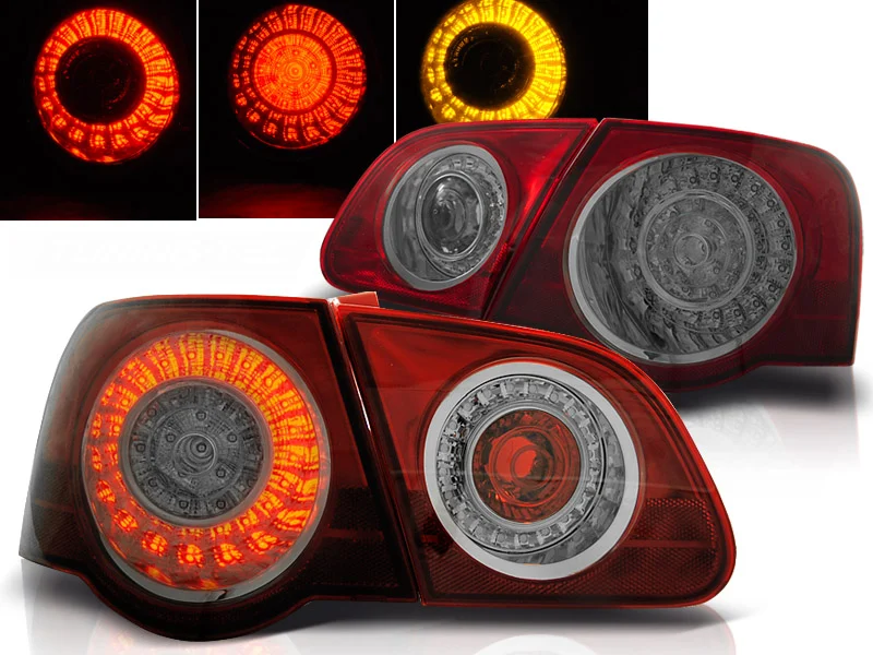 Pilotos Traseros Led Vw Passat B6 3c 03.05-10 Rojo Ahumado Led