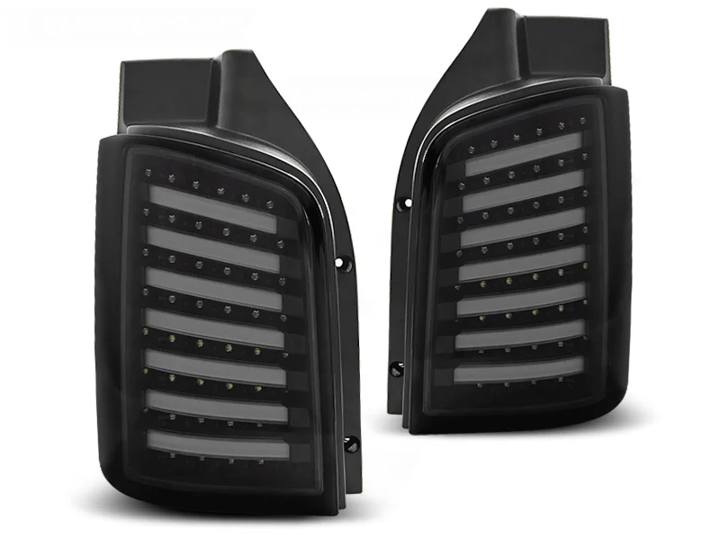 Pilotos Traseros Led Vw T5 04.03-09 / 10-15 Ahumado Negro Led