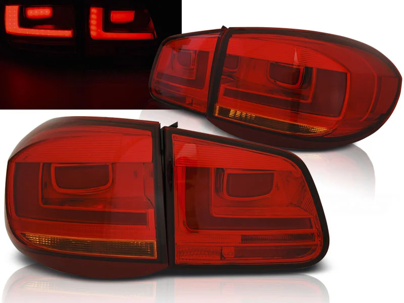Pilotos Traseros Led Vw Tiguan 07-07.11 Red Led Bar