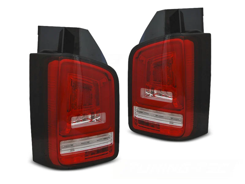 Pilotos Traseros Led Bar Rojo Blanco Intermitente Dinamico Para Vw T6 15-19 Tr