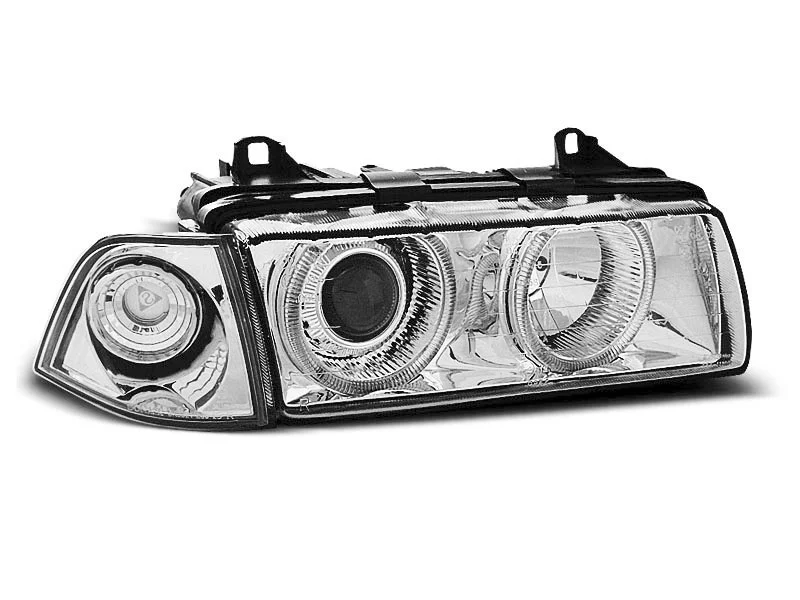 Faros Delanteros Angel Eyes Bmw E36 12.90-08.99 Angel Eyes Cromados
