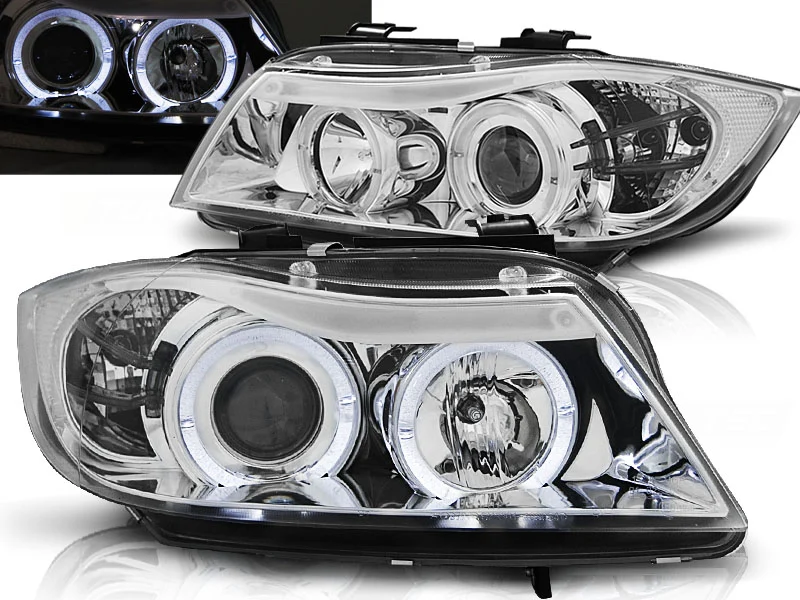 Faros Delanteros Angel Eyes Bmw E90/E91 03.05-08.08 Cromados