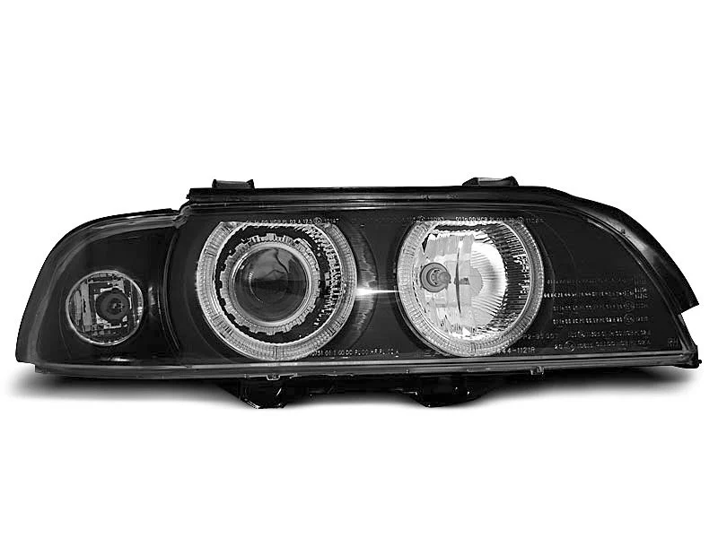 Faros Delanteros Angel Eyes Bmw E39 09.95-06.03 Angel Xenon Eyes D2s/H7 Negro