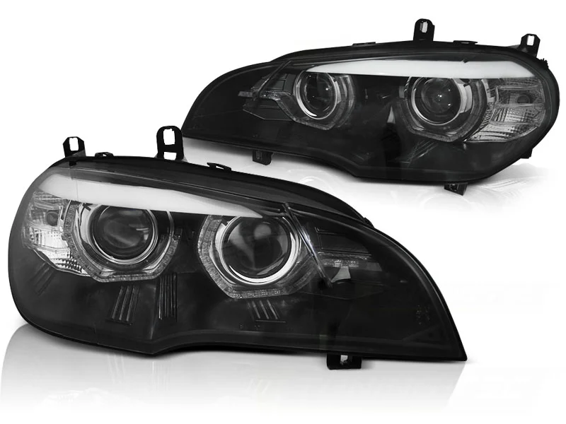 Faros Luz Diurna Bmw X5 E70 07-10 Ae Drl Led Black Xenon
