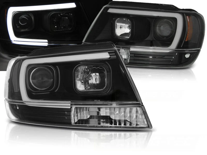 Faros Delanteros Chrysler Jeep Grand Cherokee 99-05.05 Tube Light Negro