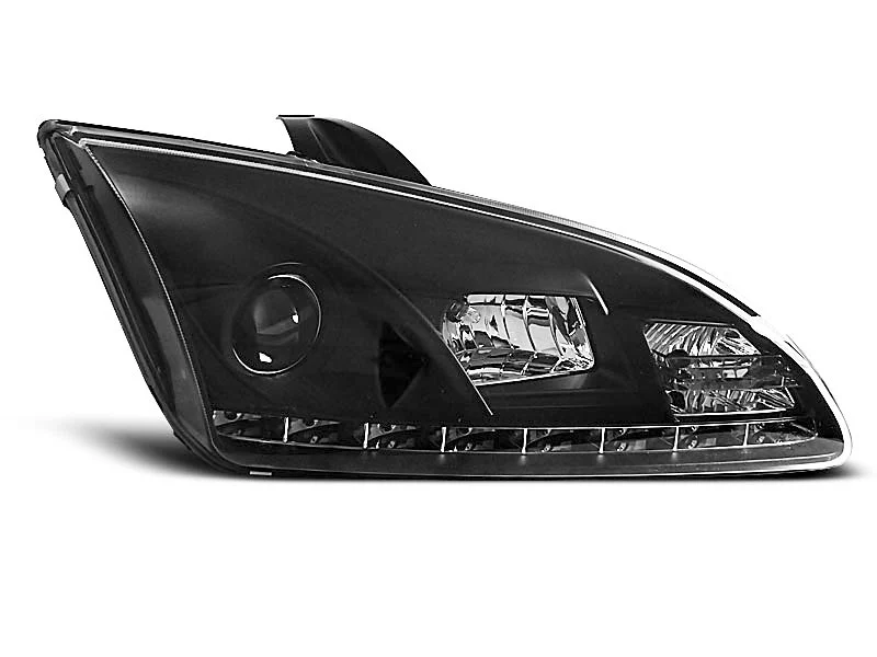 Ford Focus Ii 09.04-01.08 Faros Delanteros Luz Diurna Fondo Negro