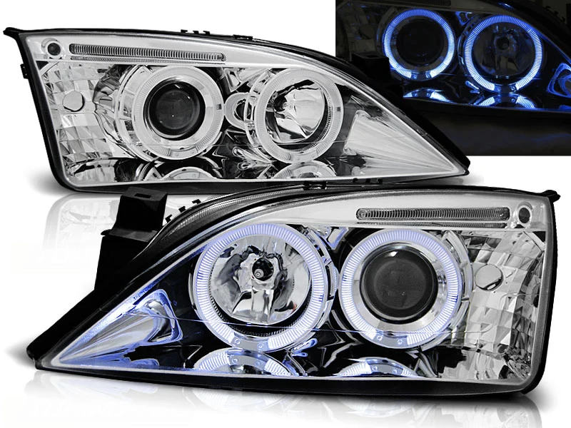 Faros Delanteros Angel Eyes Ford Mondeo 09.00-05.07 Cromados