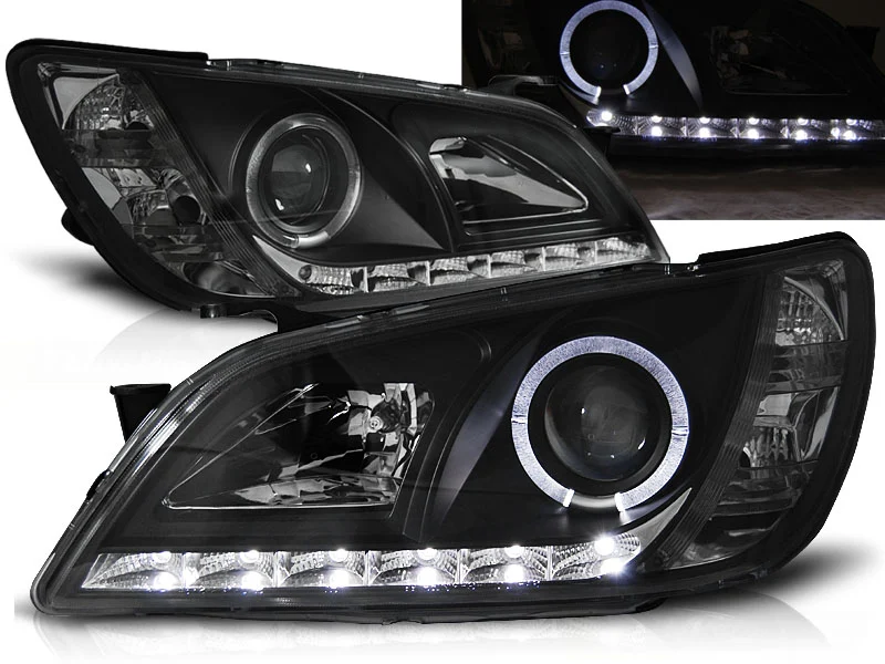 Faros Delanteros Luz Diurna Lexus Is 01-05 Fondo Negro