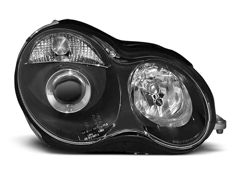 Faros Delanteros Mercedes W203 C-Klasa 07.00-03.04 Negro