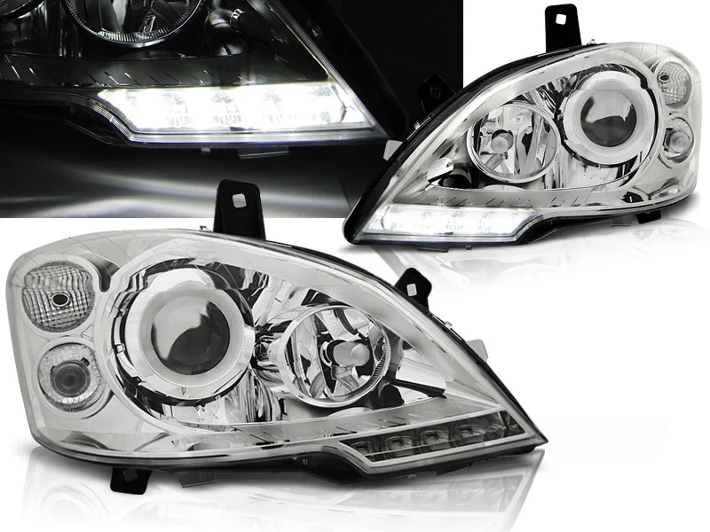 Faros Delanteros Luz Diurna Mercedes Vito W639 10.10-5.14 Cromado Tru Drl Ece-R87