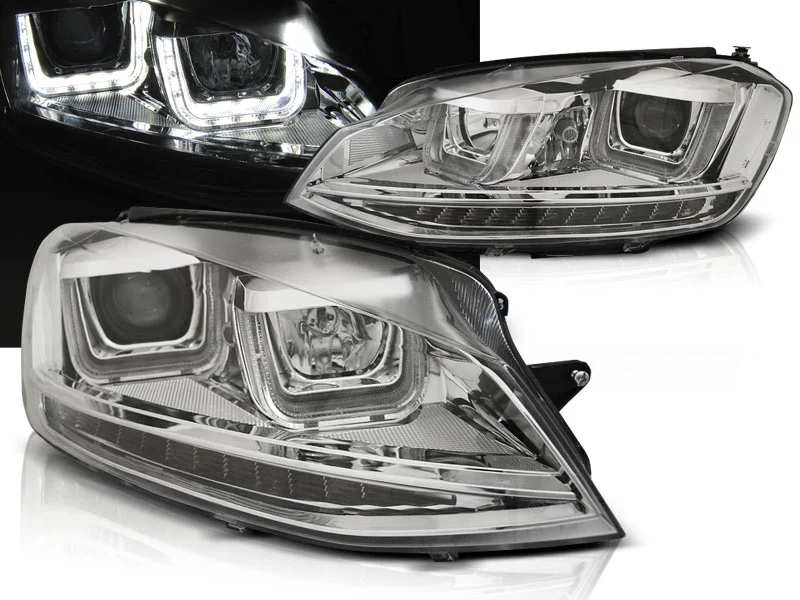 Faros Luz Diurna Vw Golf 7 11.12- U-Type Chrom Drl